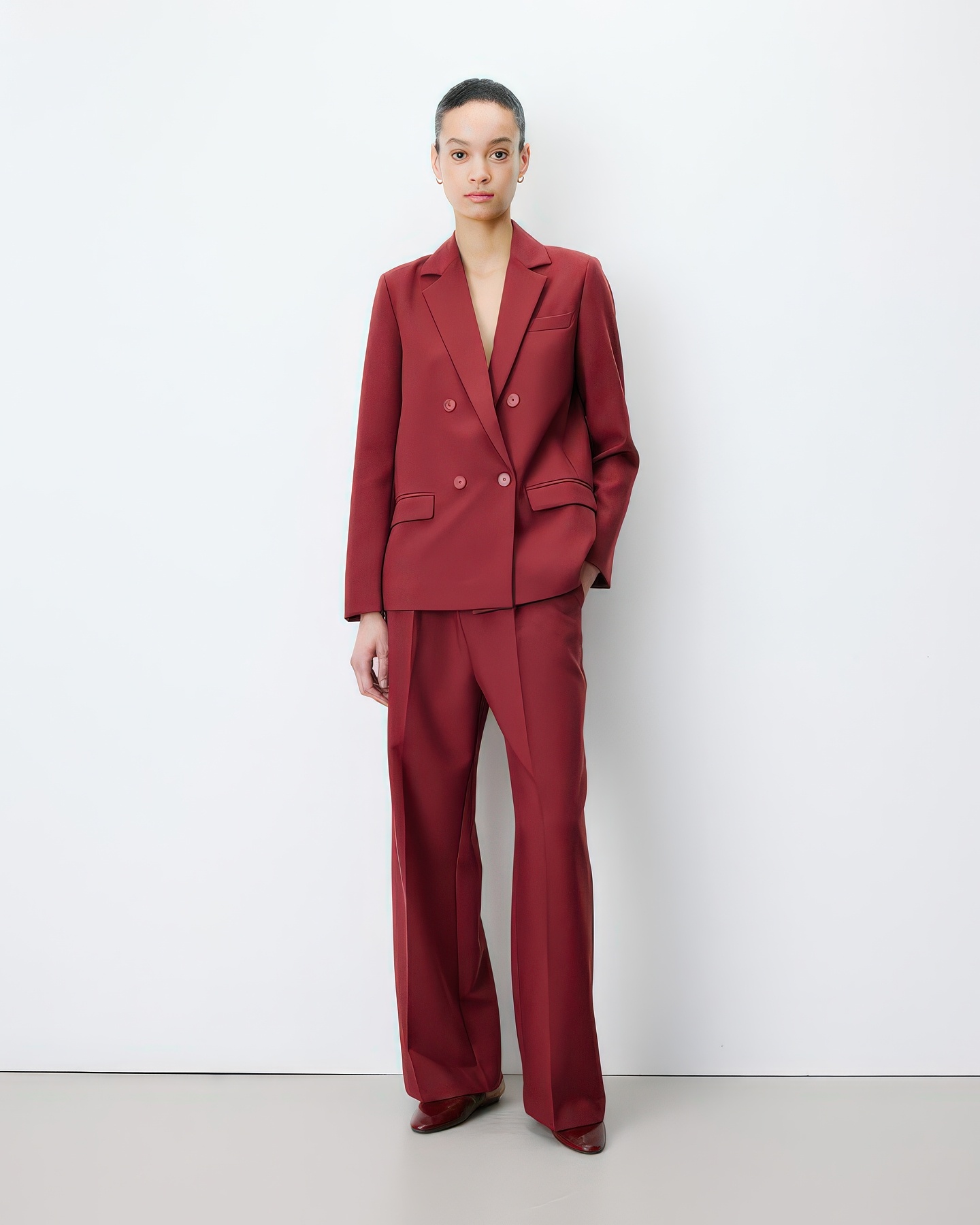 Noix Terracotta Straight Blazer-4