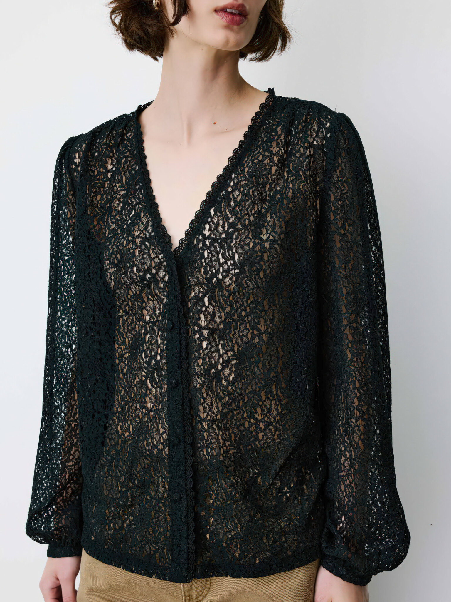 Aurora Nightfall Mirage Lace Blouse-1