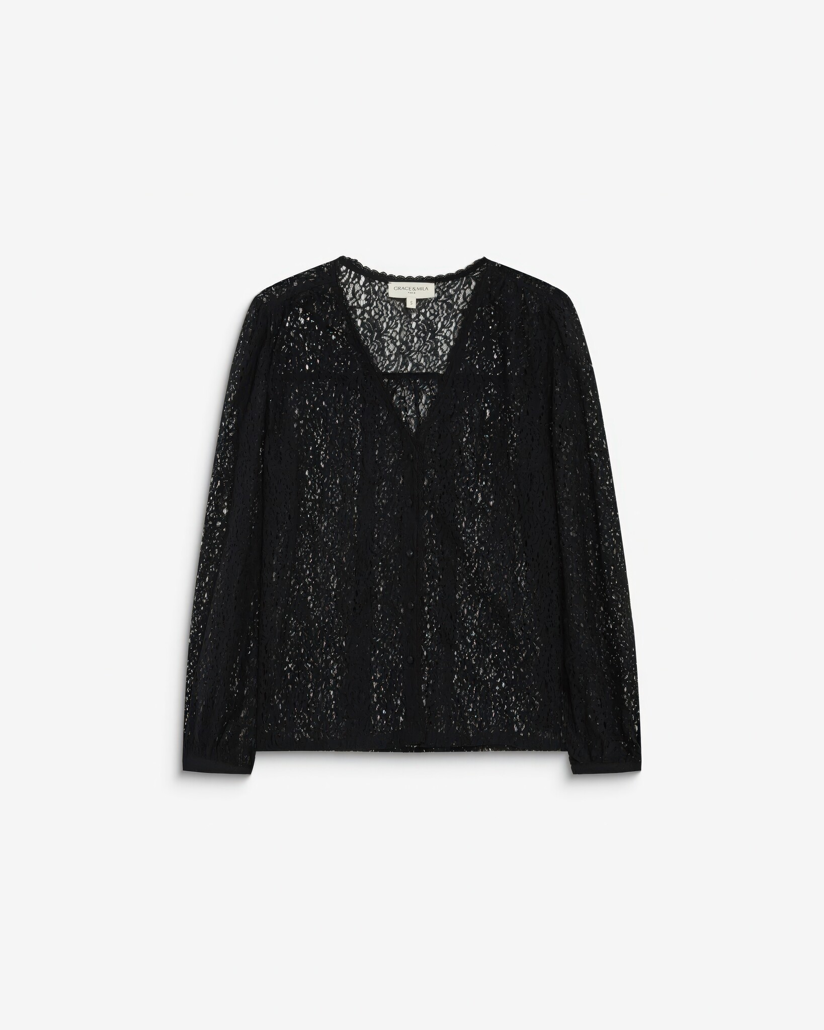 Aurora Nightfall Mirage Lace Blouse-7