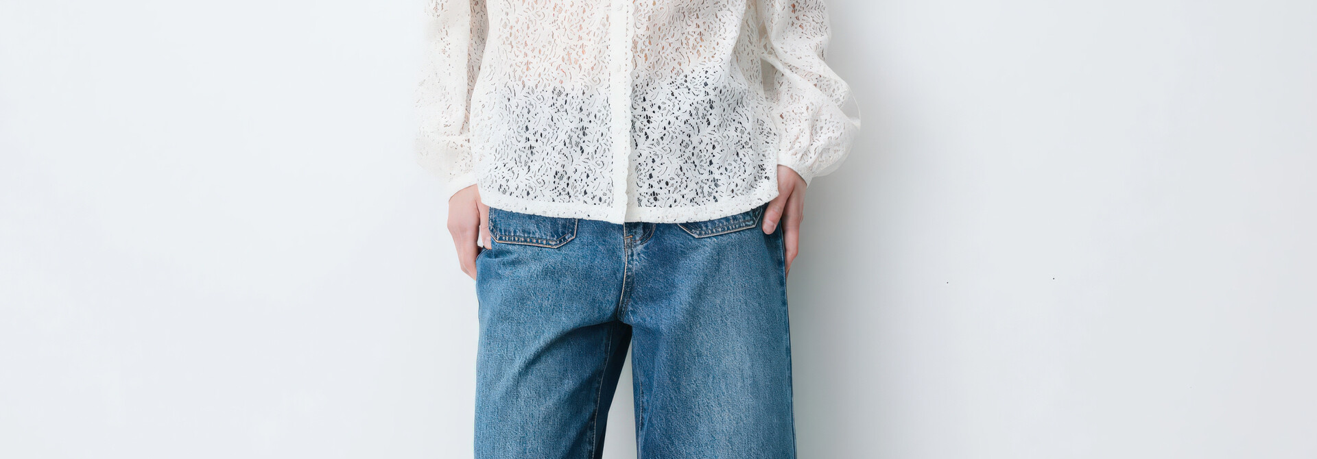 Aurora Ivory Tower Lace Blouse