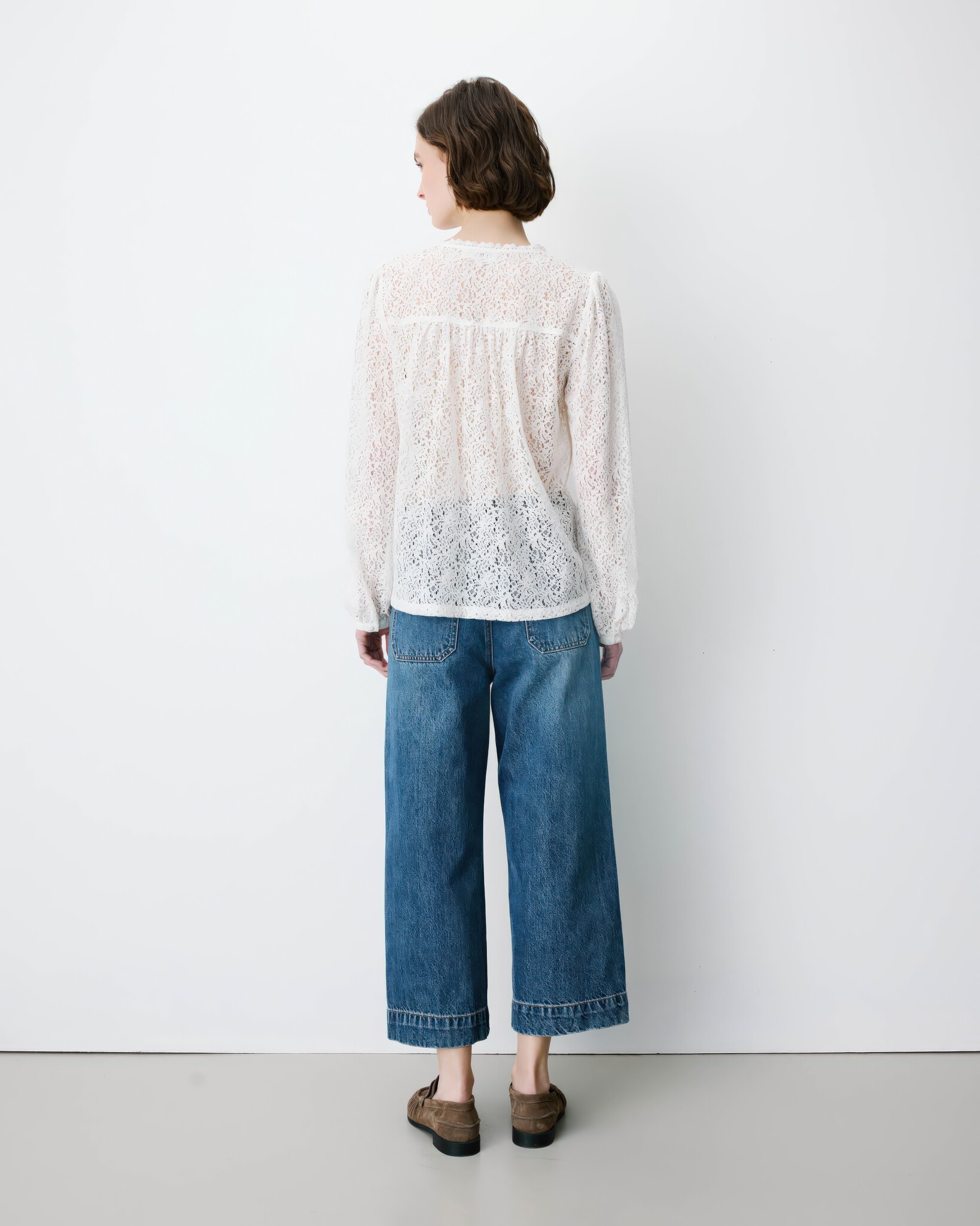 Aurora Ivory Tower Lace Blouse-5