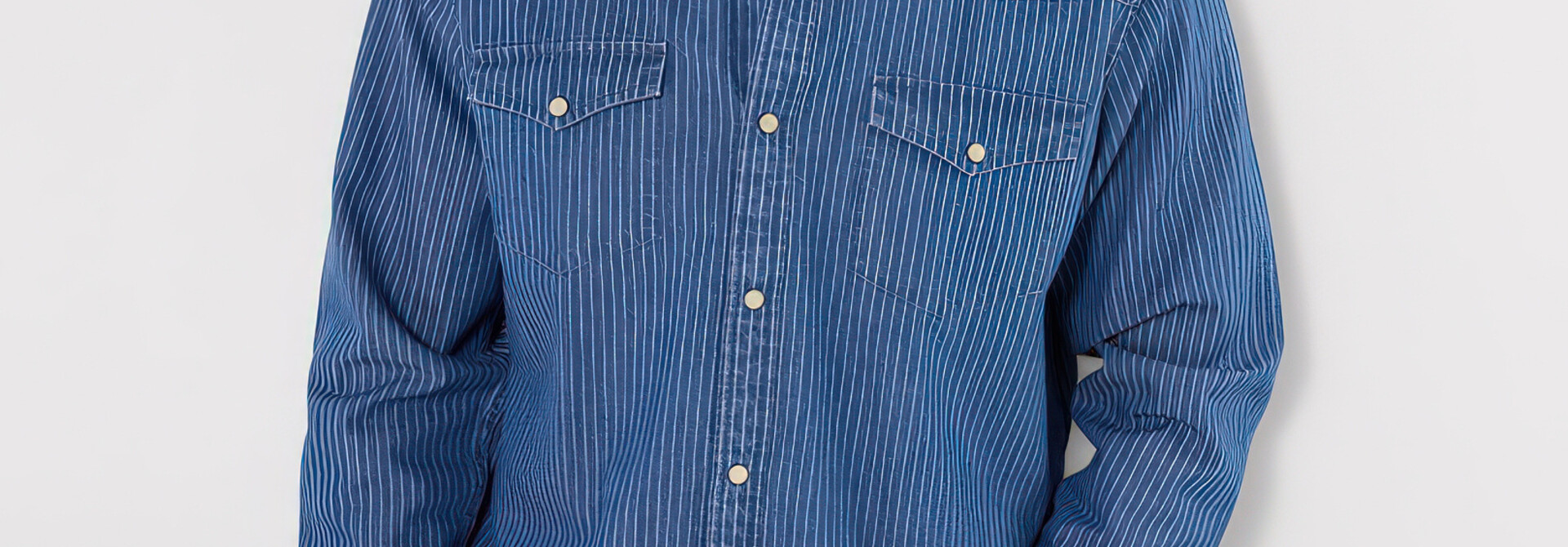 Yardline Stripe Denim Shirt
