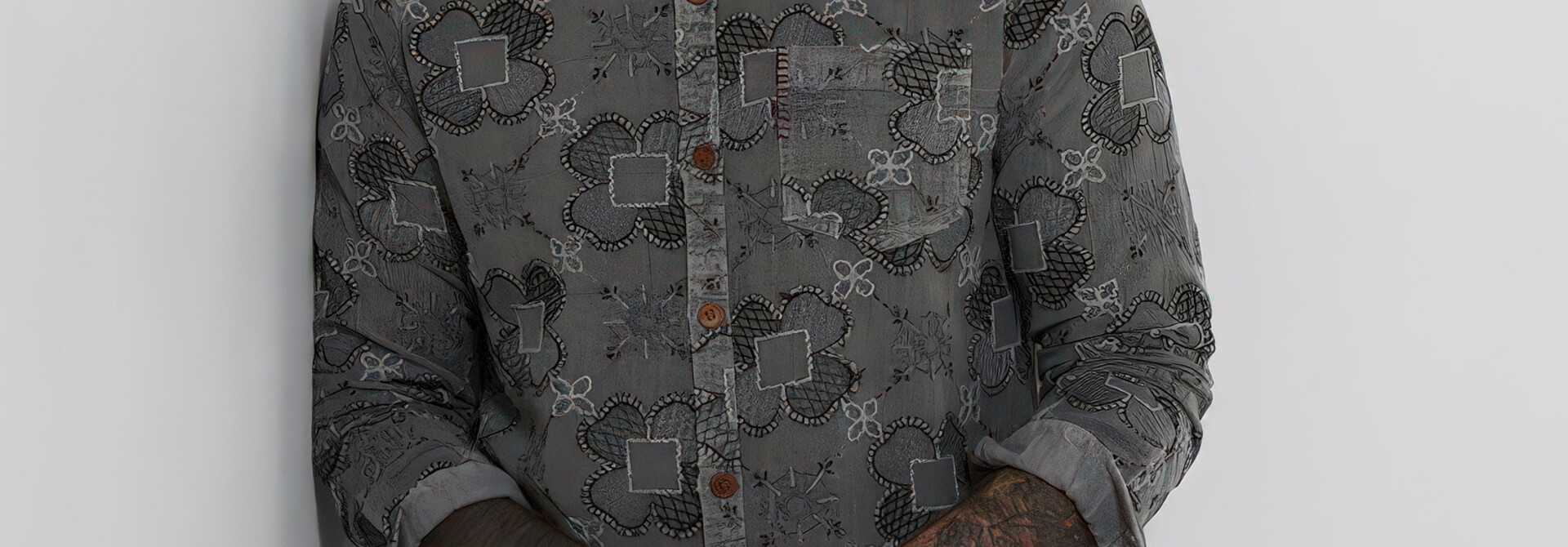 Enforcer Greyscale Embroidered Shirt