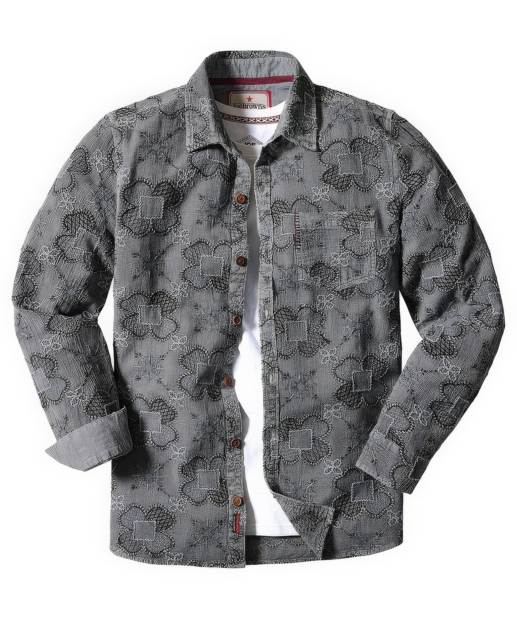 Enforcer Greyscale Embroidered Shirt-5