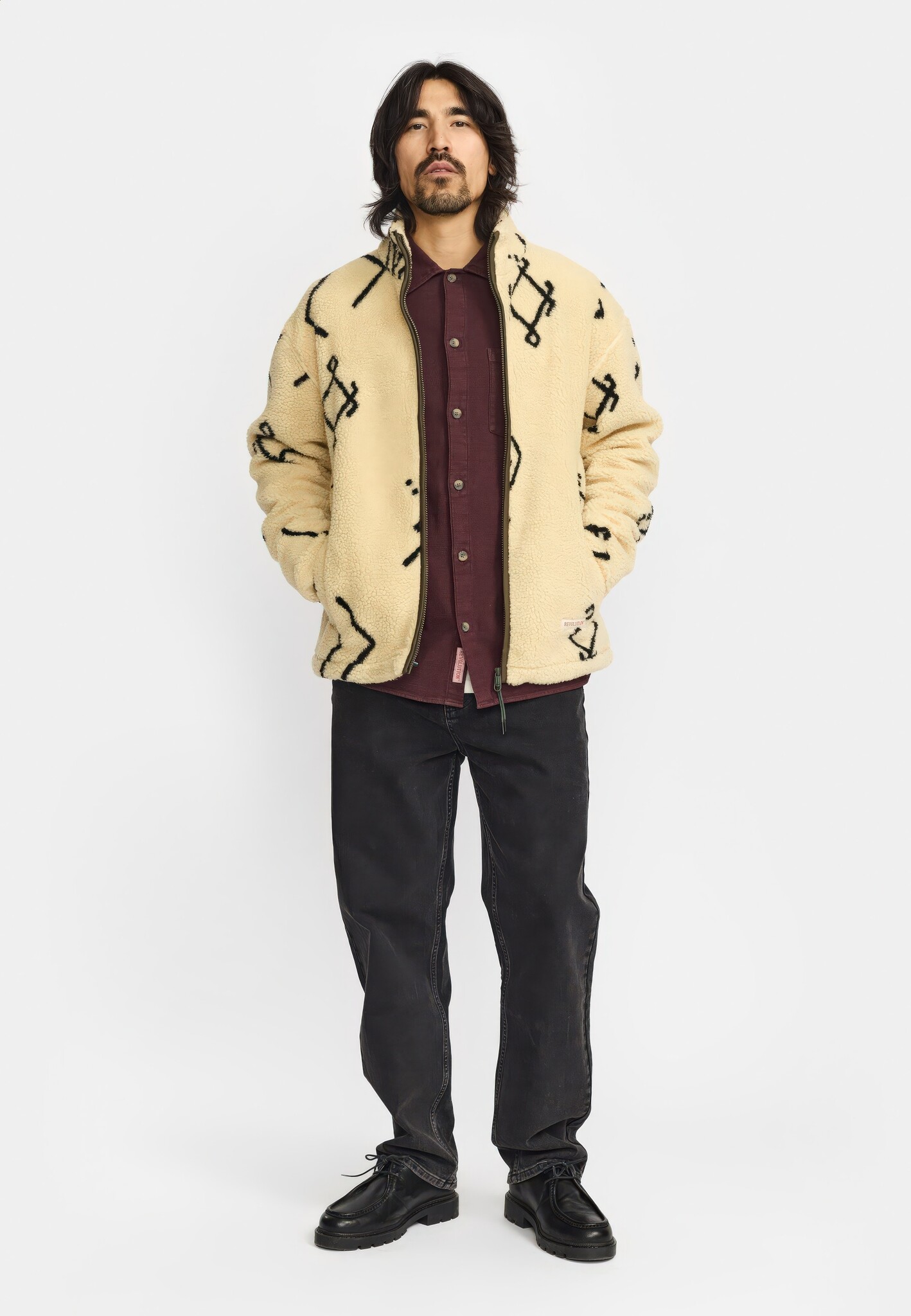 ♣ Offwhite Inuit Teddy Jacket-2