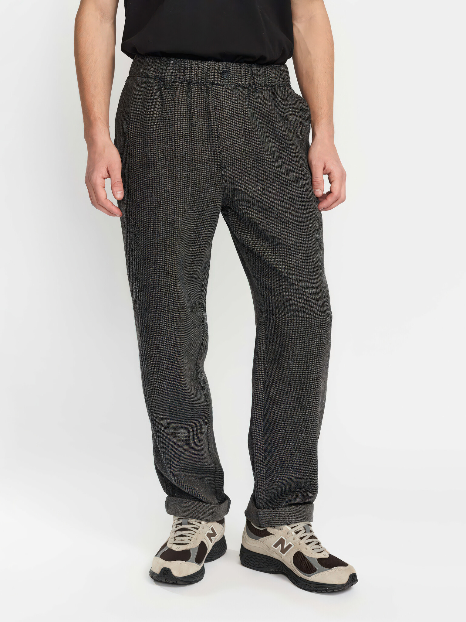 ♣ MacLeod Grey Tweeded Pants-1