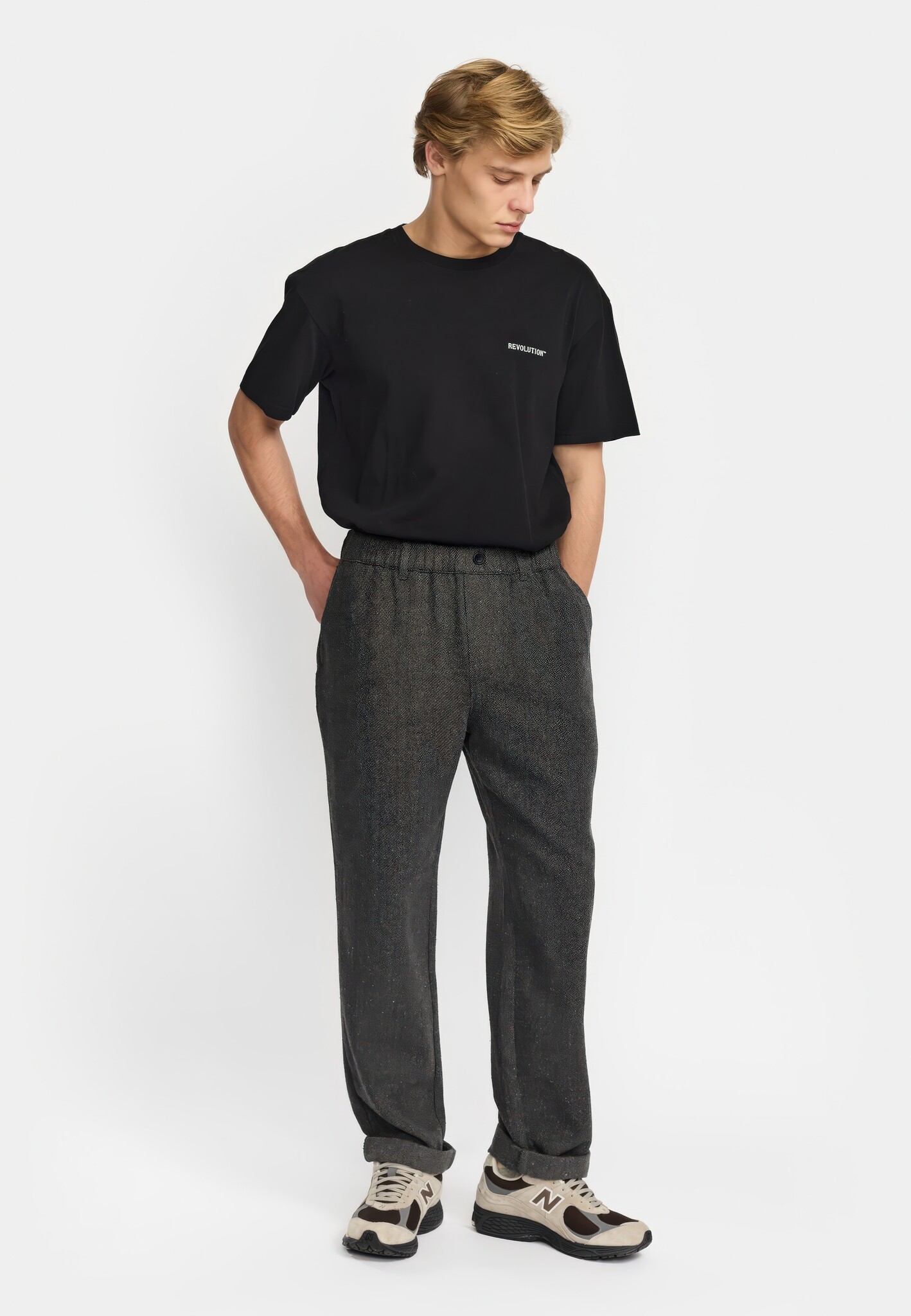 ♣ MacLeod Grey Tweeded Pants-5