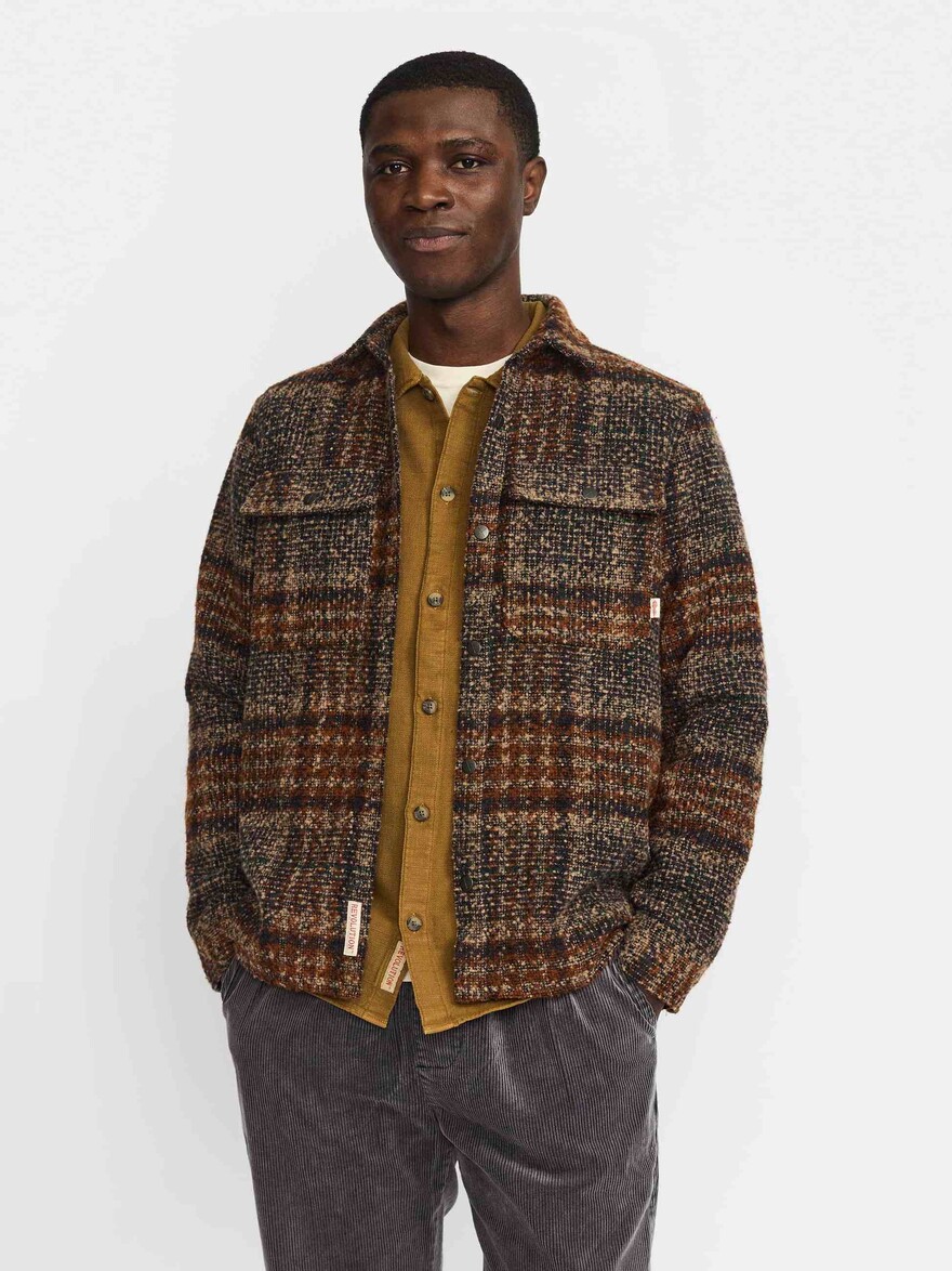 ♣ Boucle Brown Overshirt