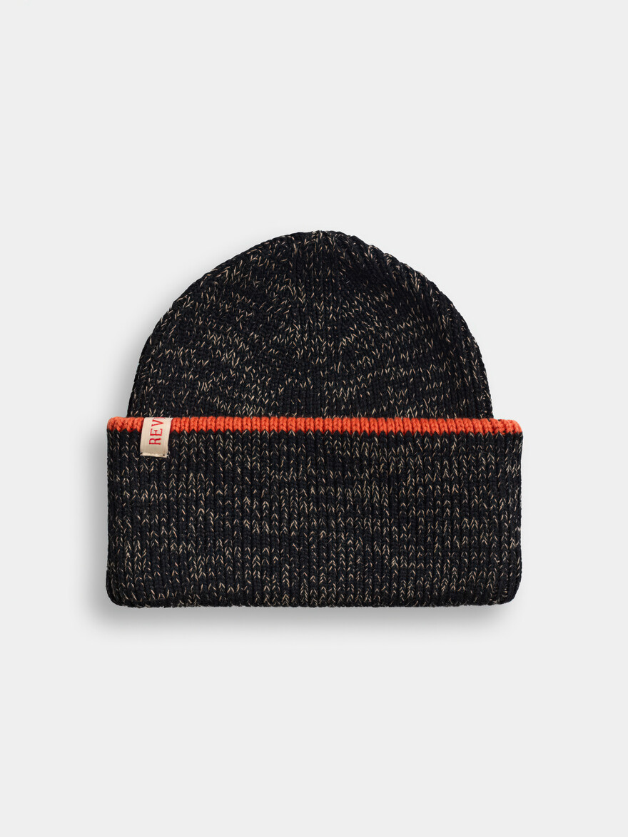 ♣ Tangerine Stripe Army Beanie