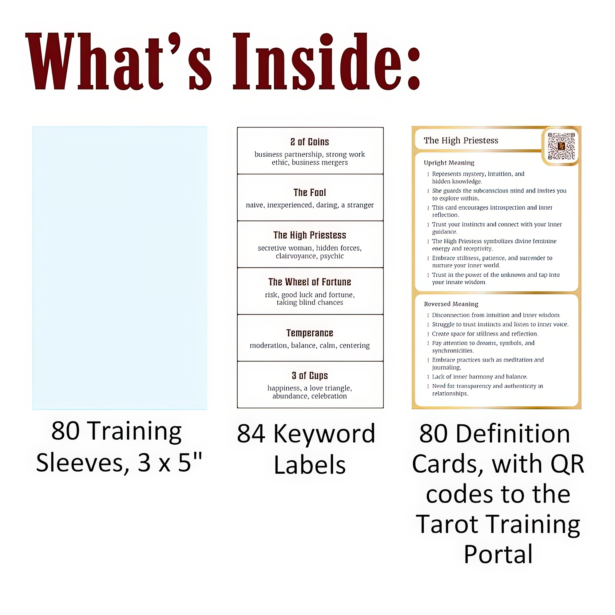 Tarot Training Sleeves Learning Kit-3