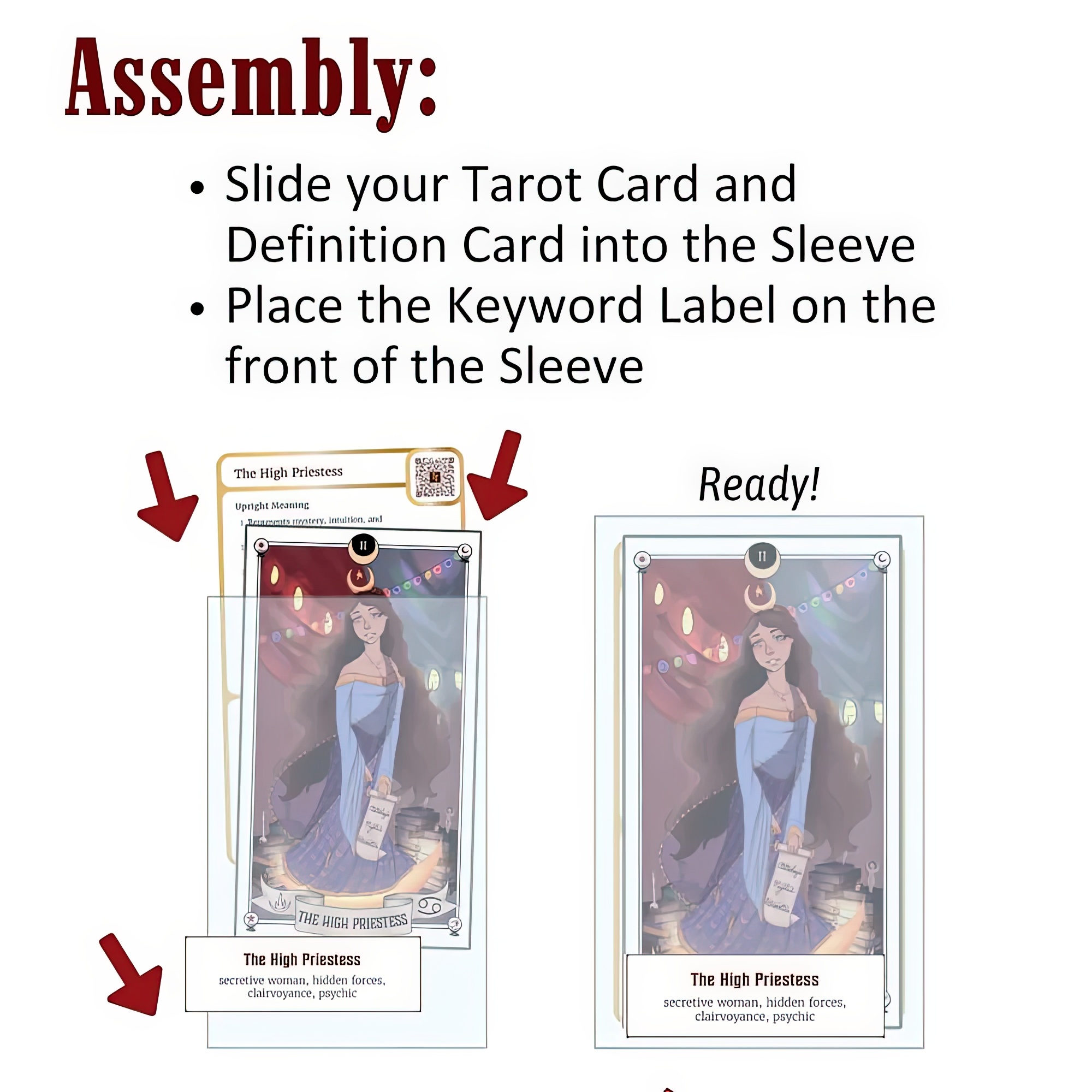 Tarot Training Sleeves Learning Kit-4