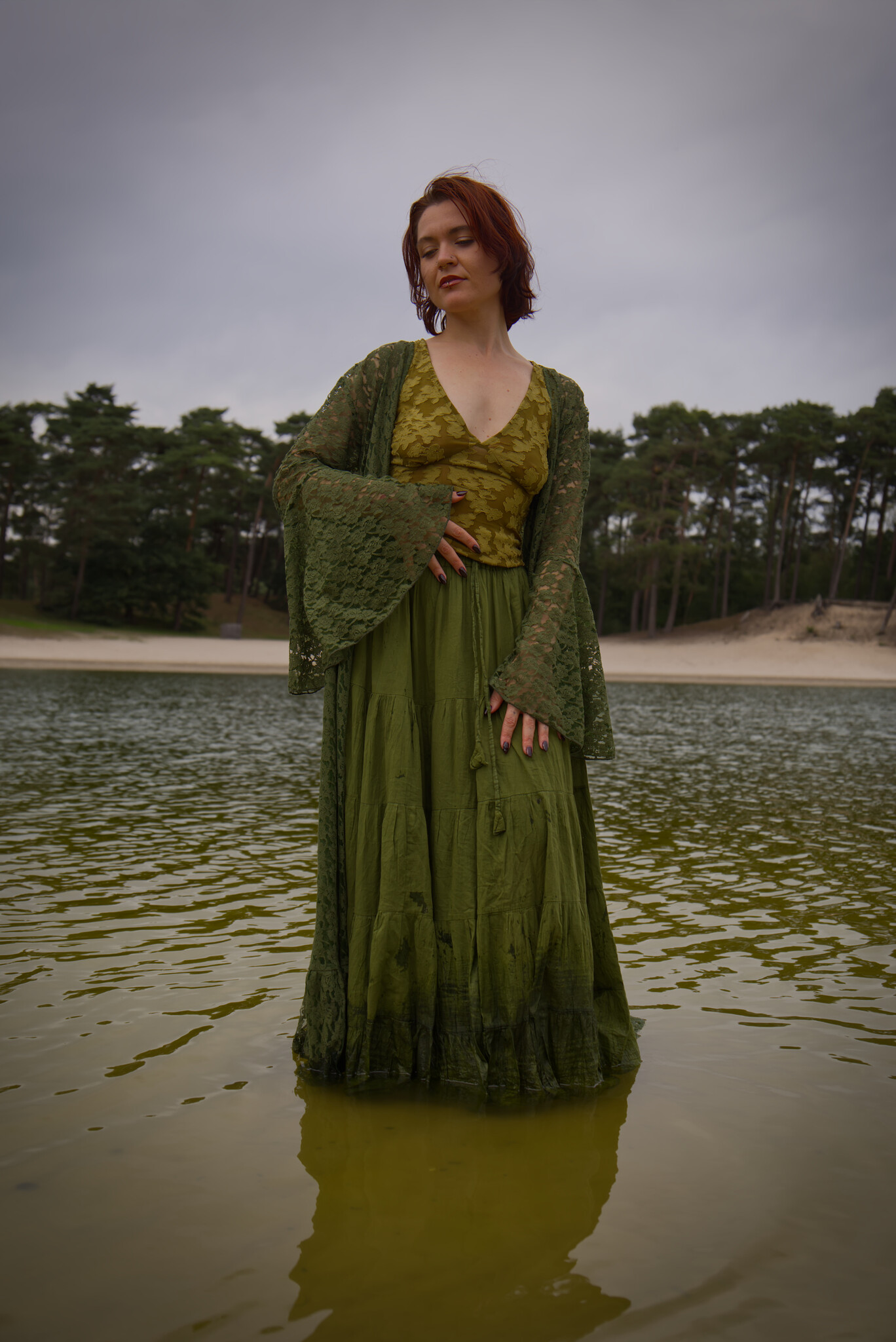 The Aurora Lace Dress (ROSEMARY)-11