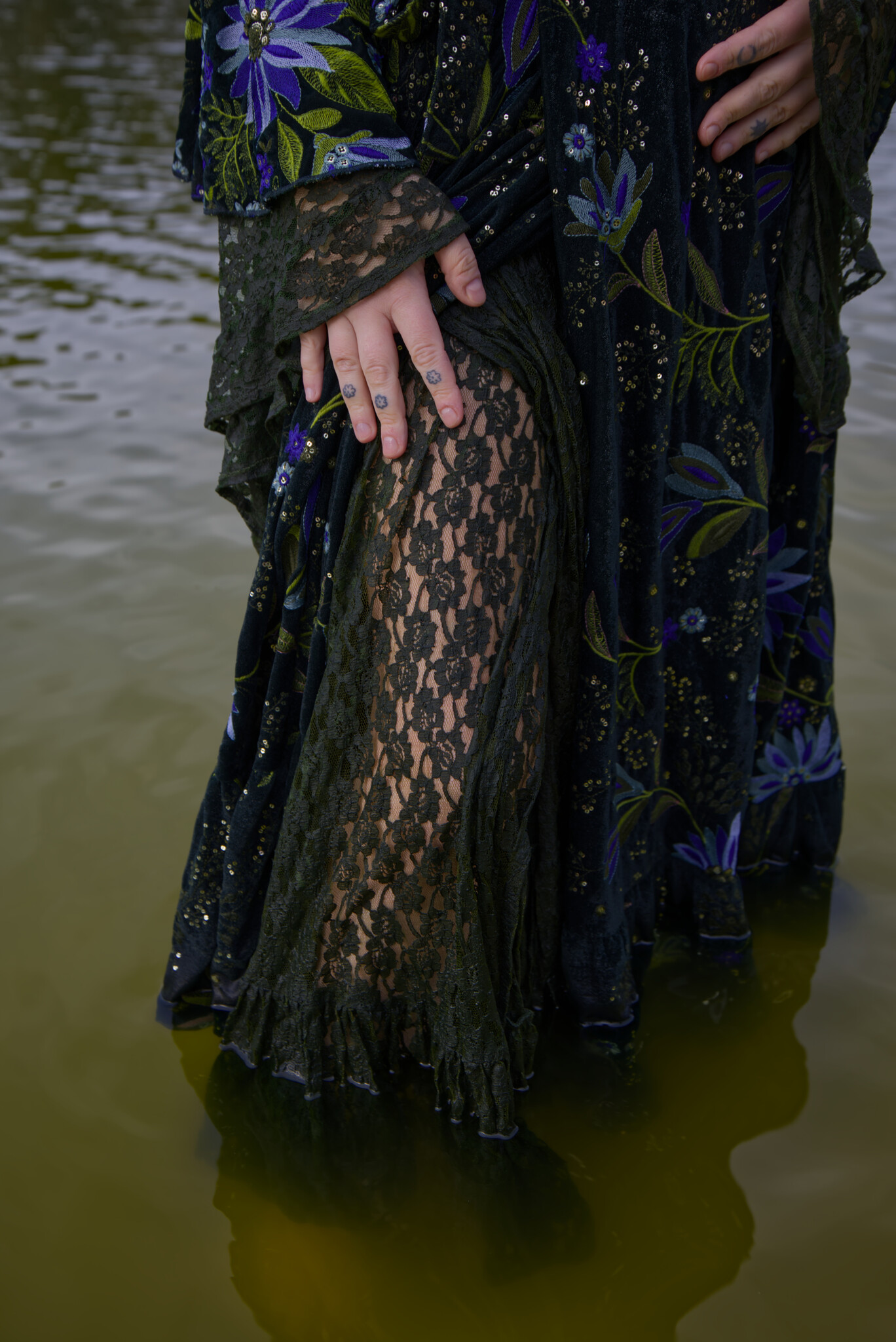 The Sabbath Lace Skirt (ROSEMARY)-6