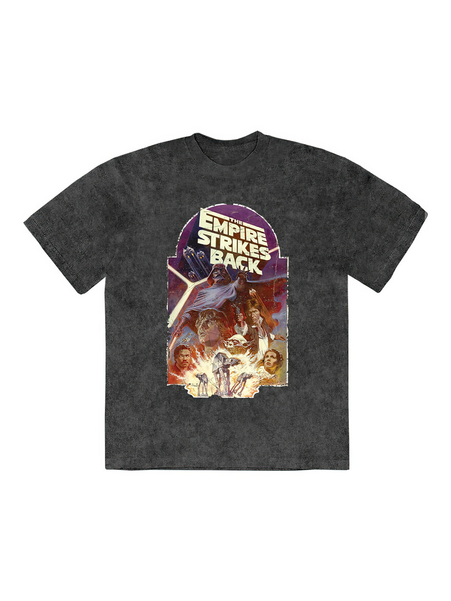 Star Wars - Empire Strikes Back Washed Black Tee