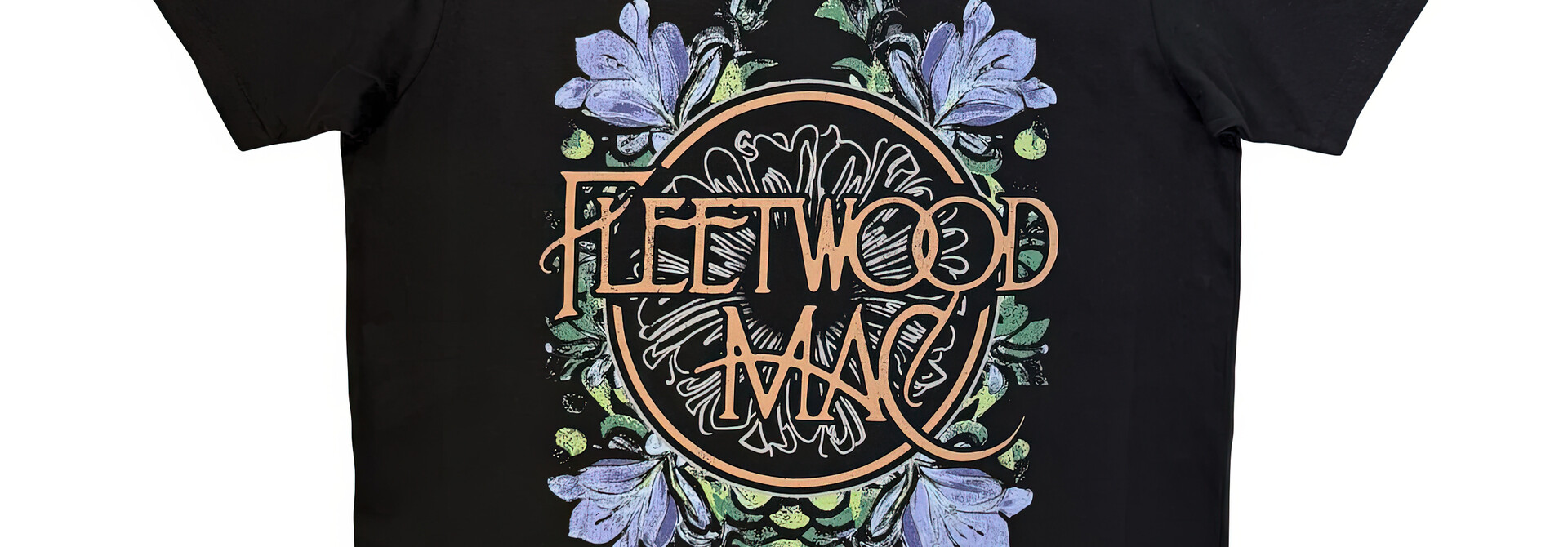Fleetwood Mac - Circle Floral Black Tee