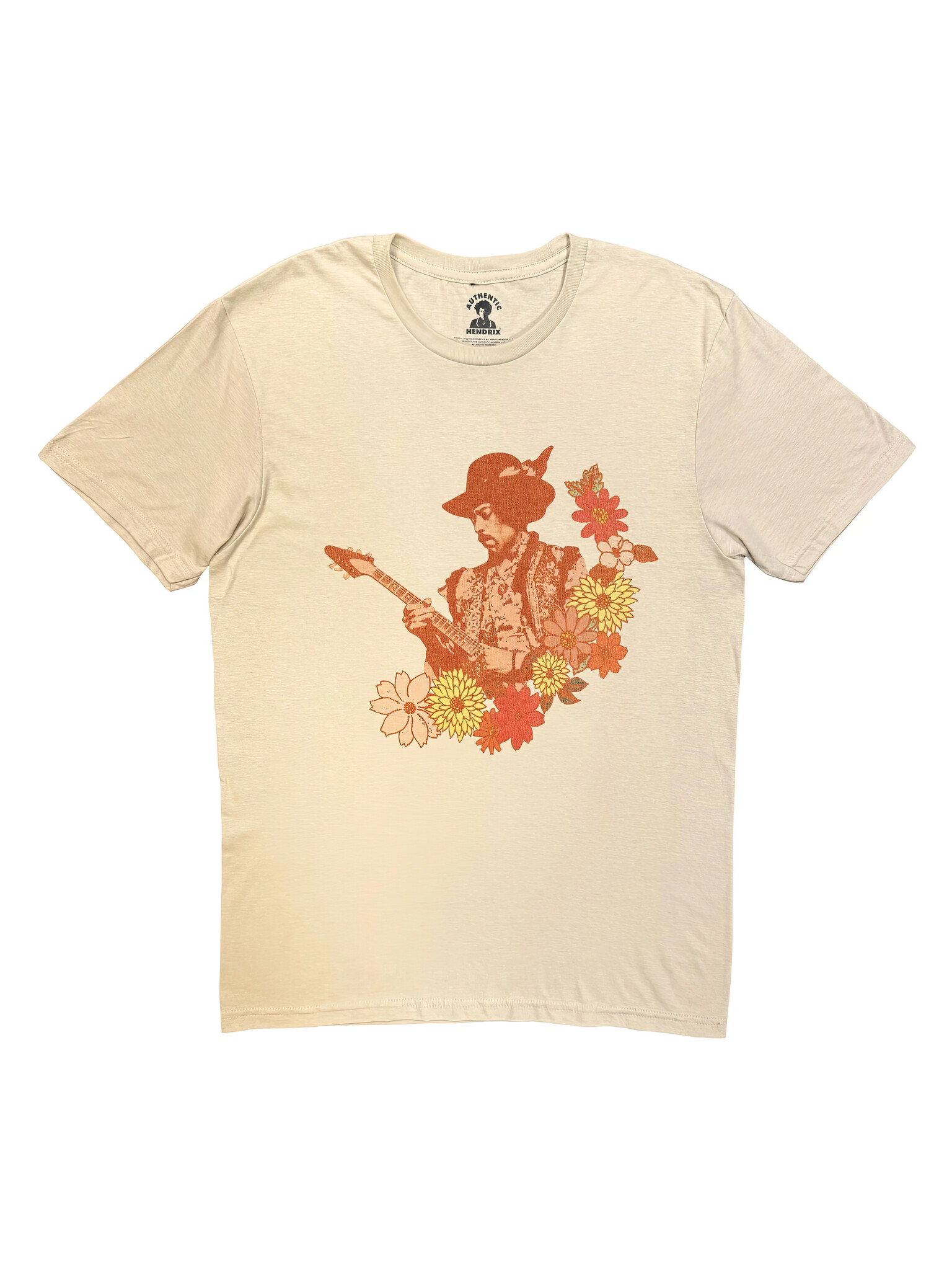 Jimi Hendrix - Spring Flower Sand Tee-1