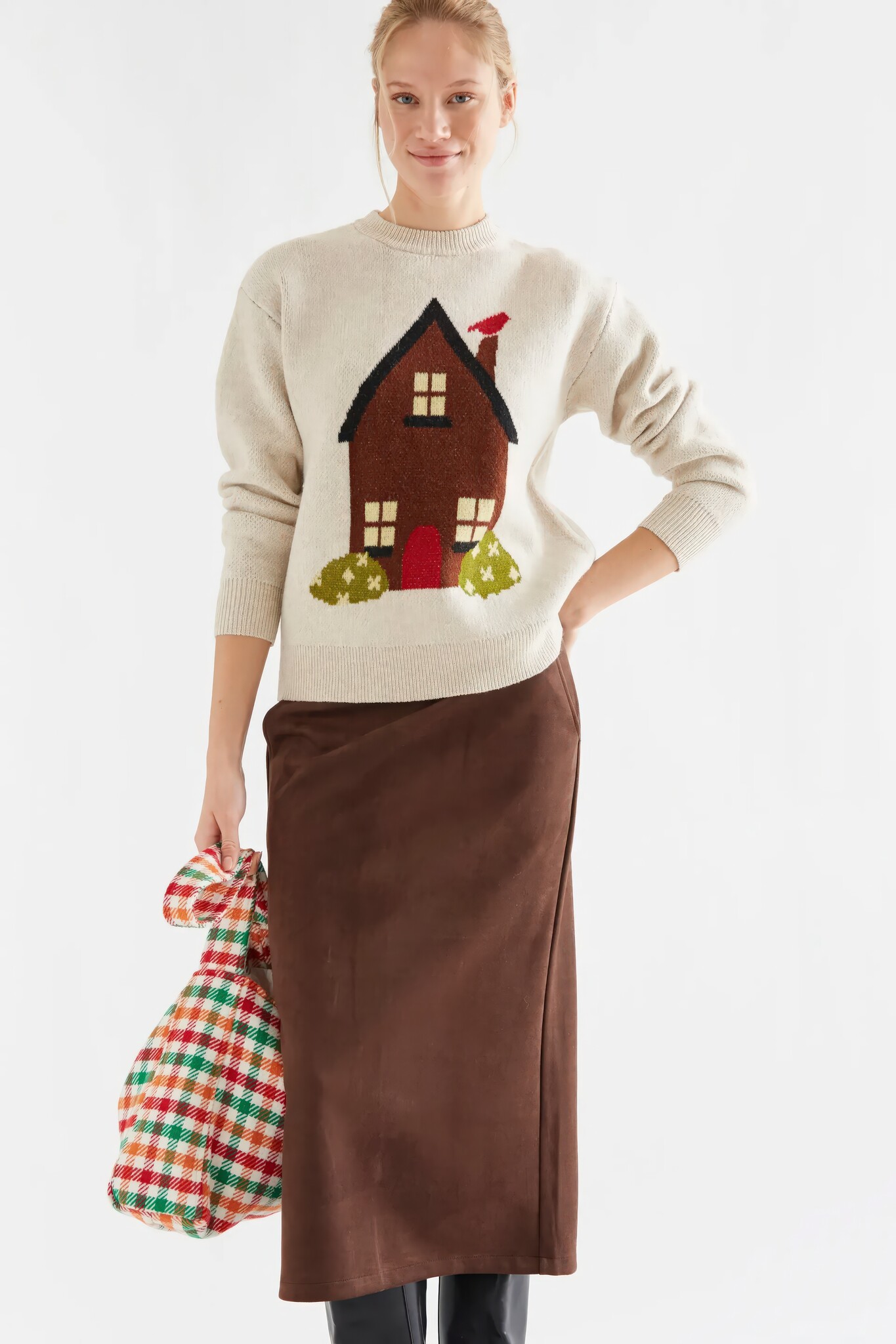Gingerbread House Knit-3