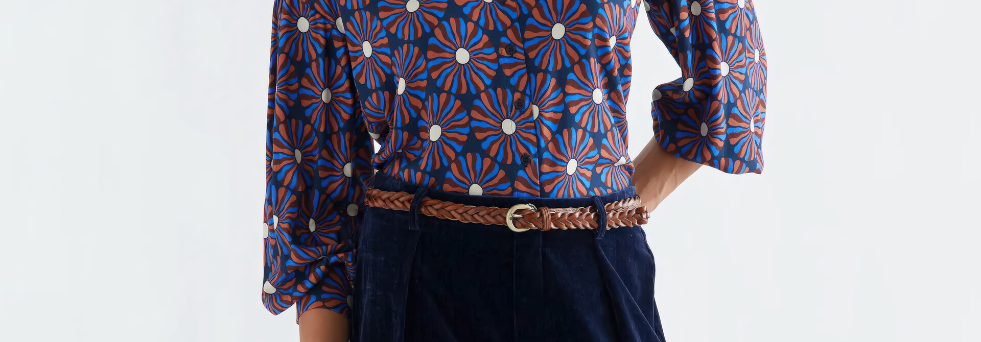 Spiral Flower Haze Blouse