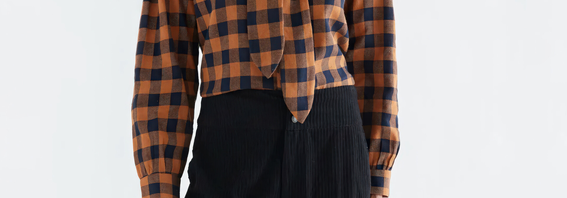 Dundee Tartan Bow Blouse