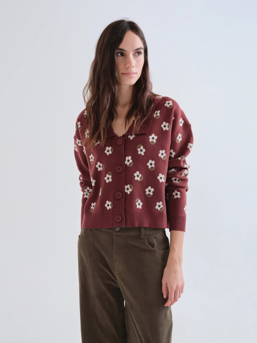 Petal & Bark Flower Cardigan