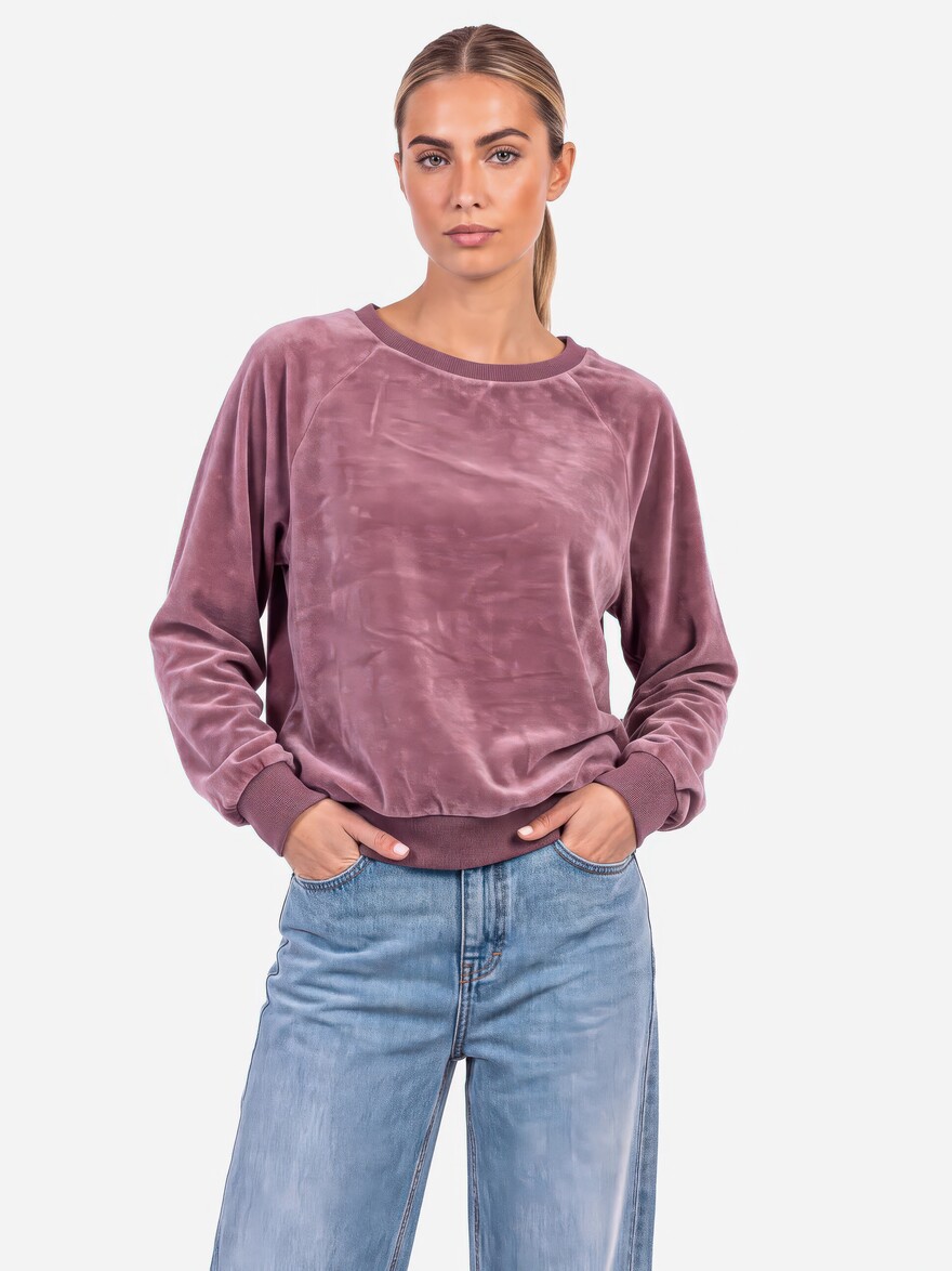 ♣ Dara Rose Dust Velours Pullover