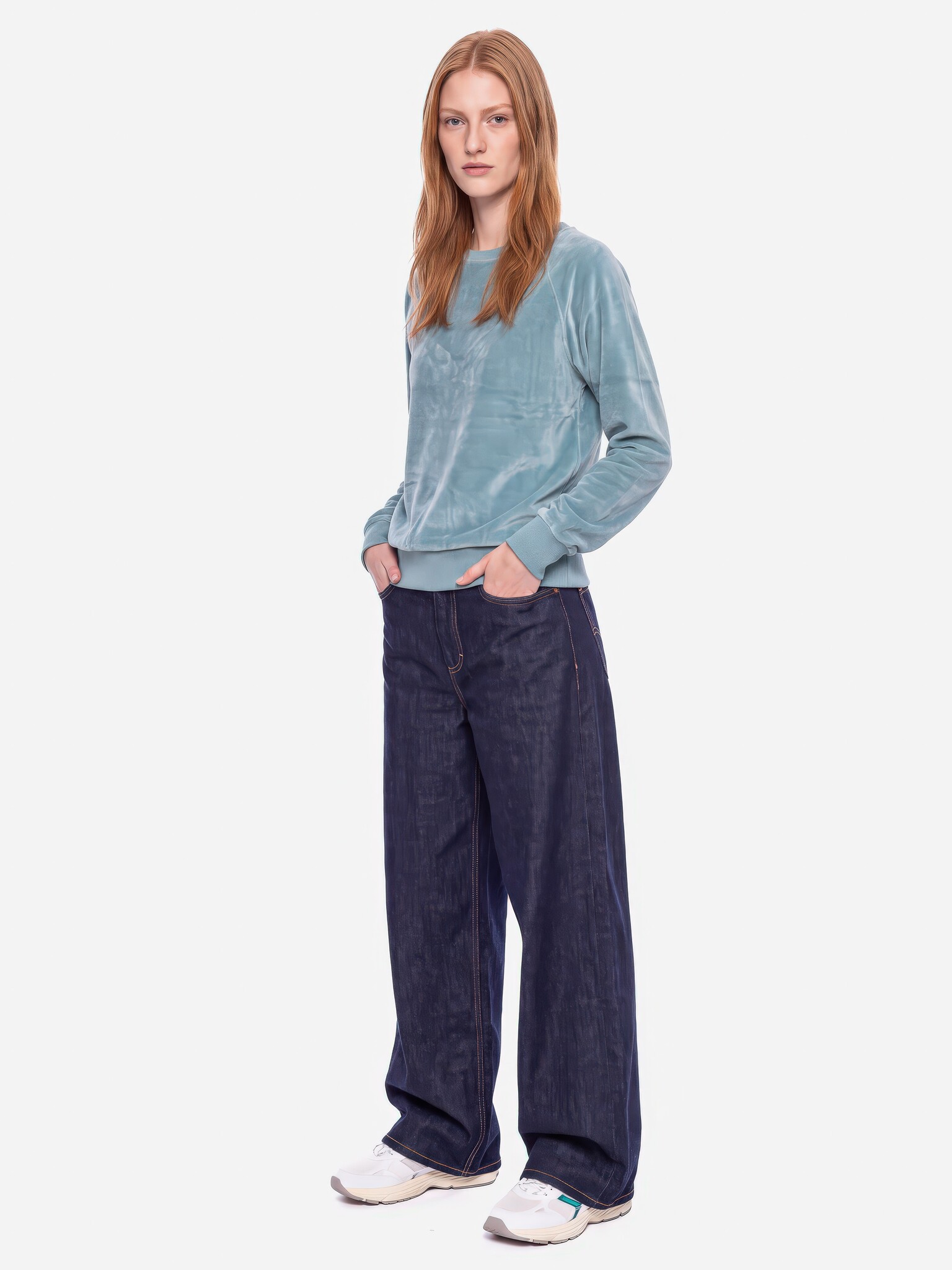 ♣ Dara Ocean Eyes Velours Pullover-2