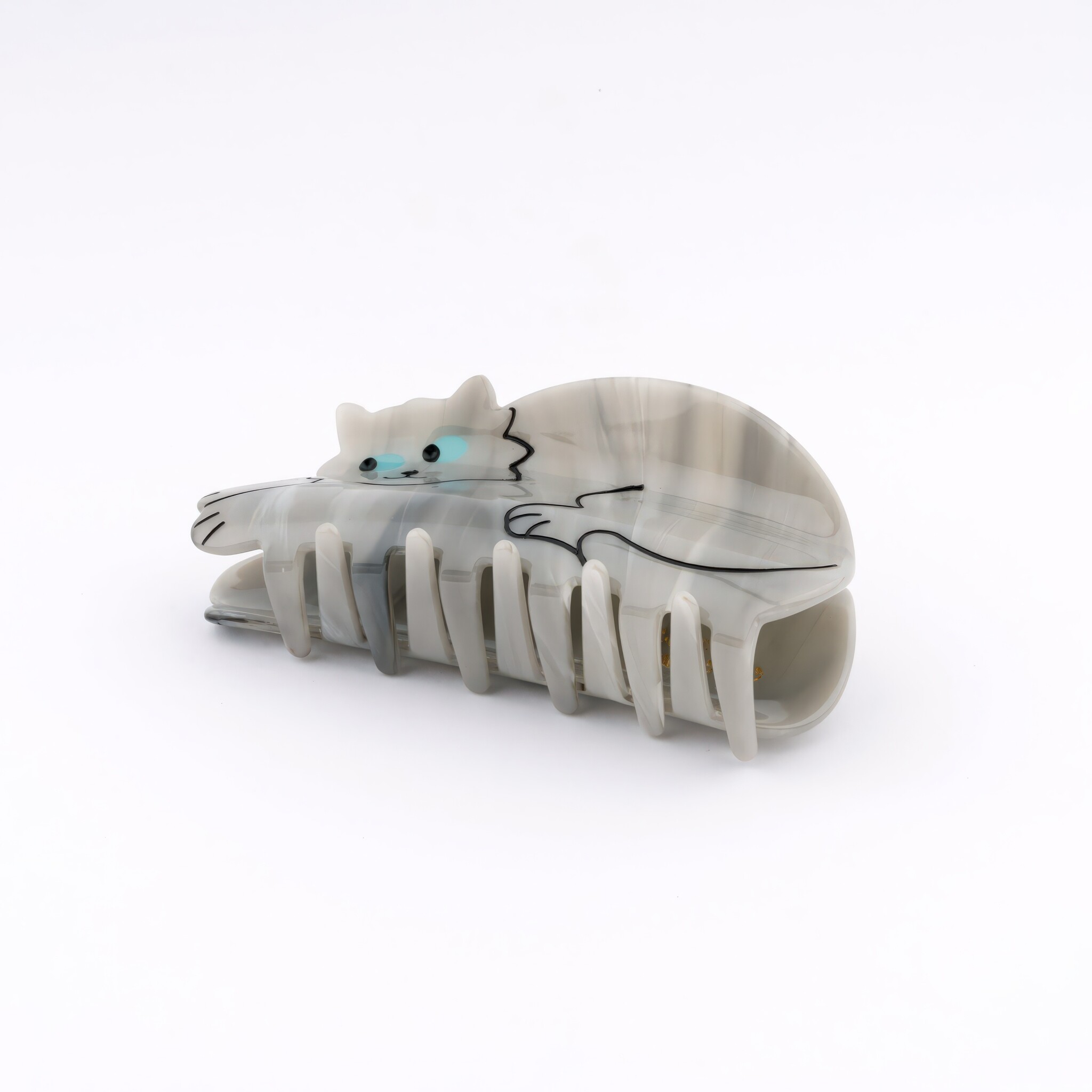 ♣ Grey Cat Hair Claw-4