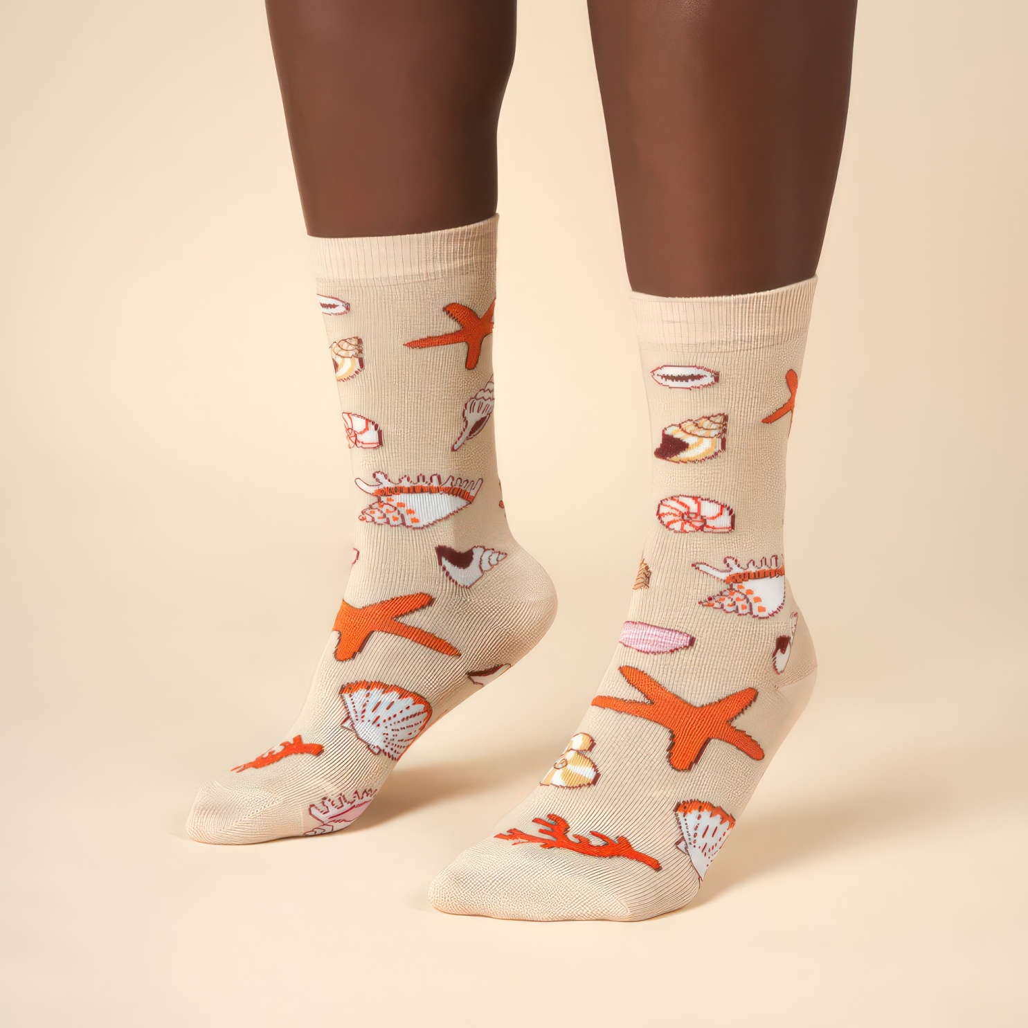 ♣ Seashell Socks-2