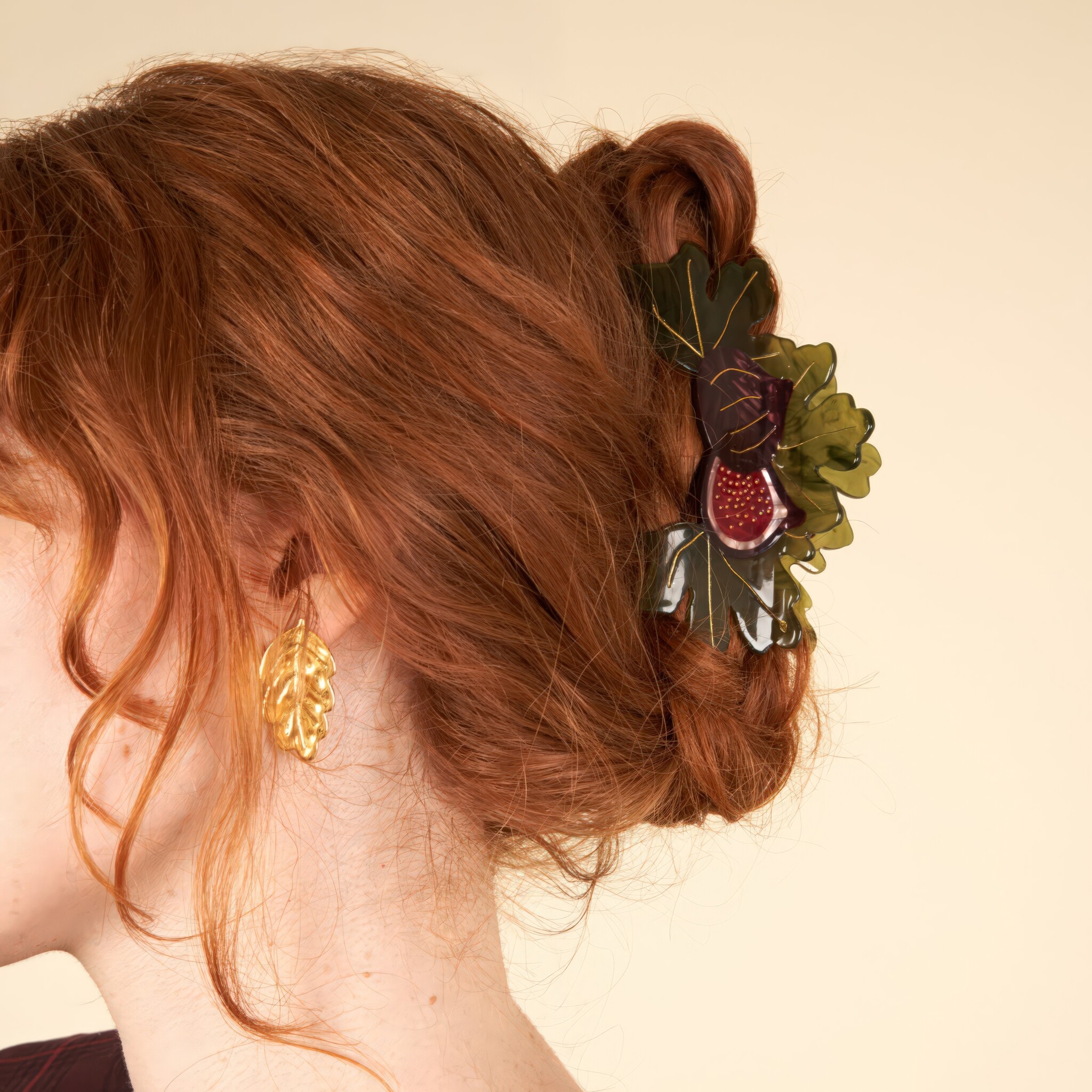 ♣ Fig Tree Hair Claw-2
