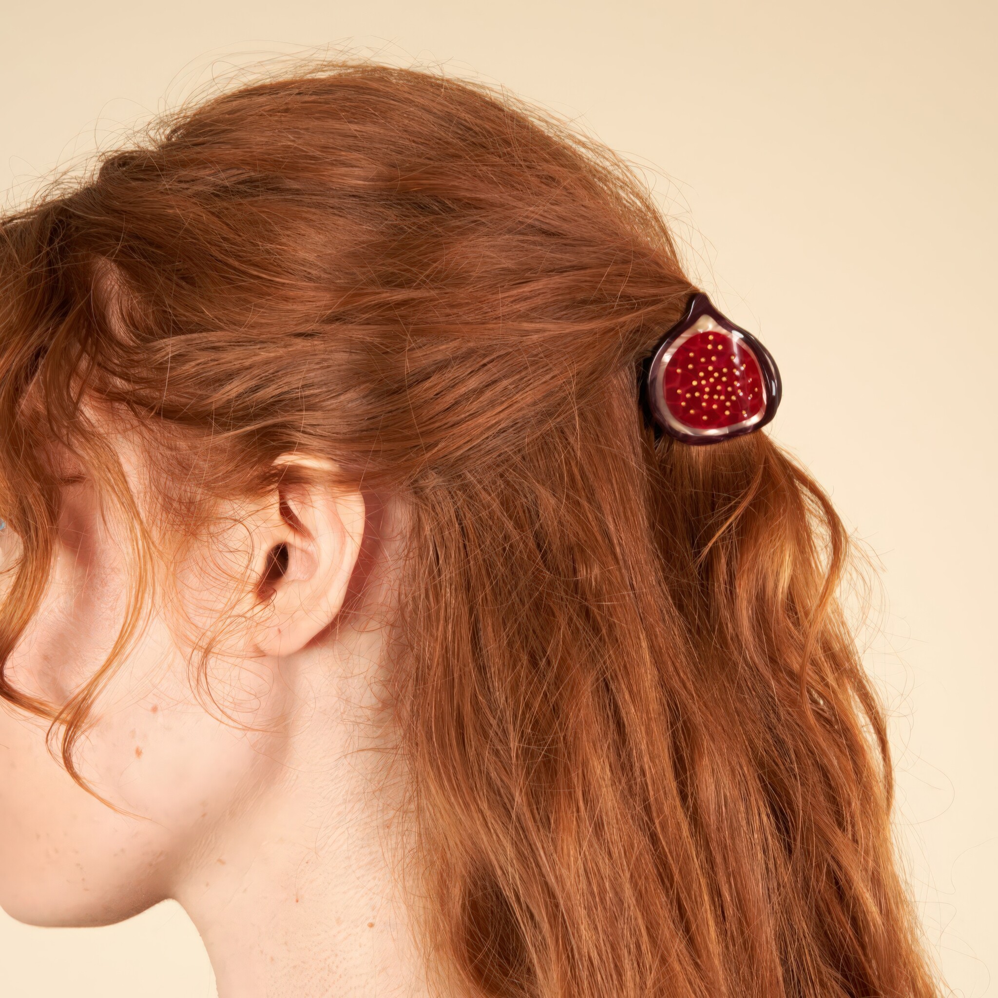 ♣ Fig Mini Hair Claw-2