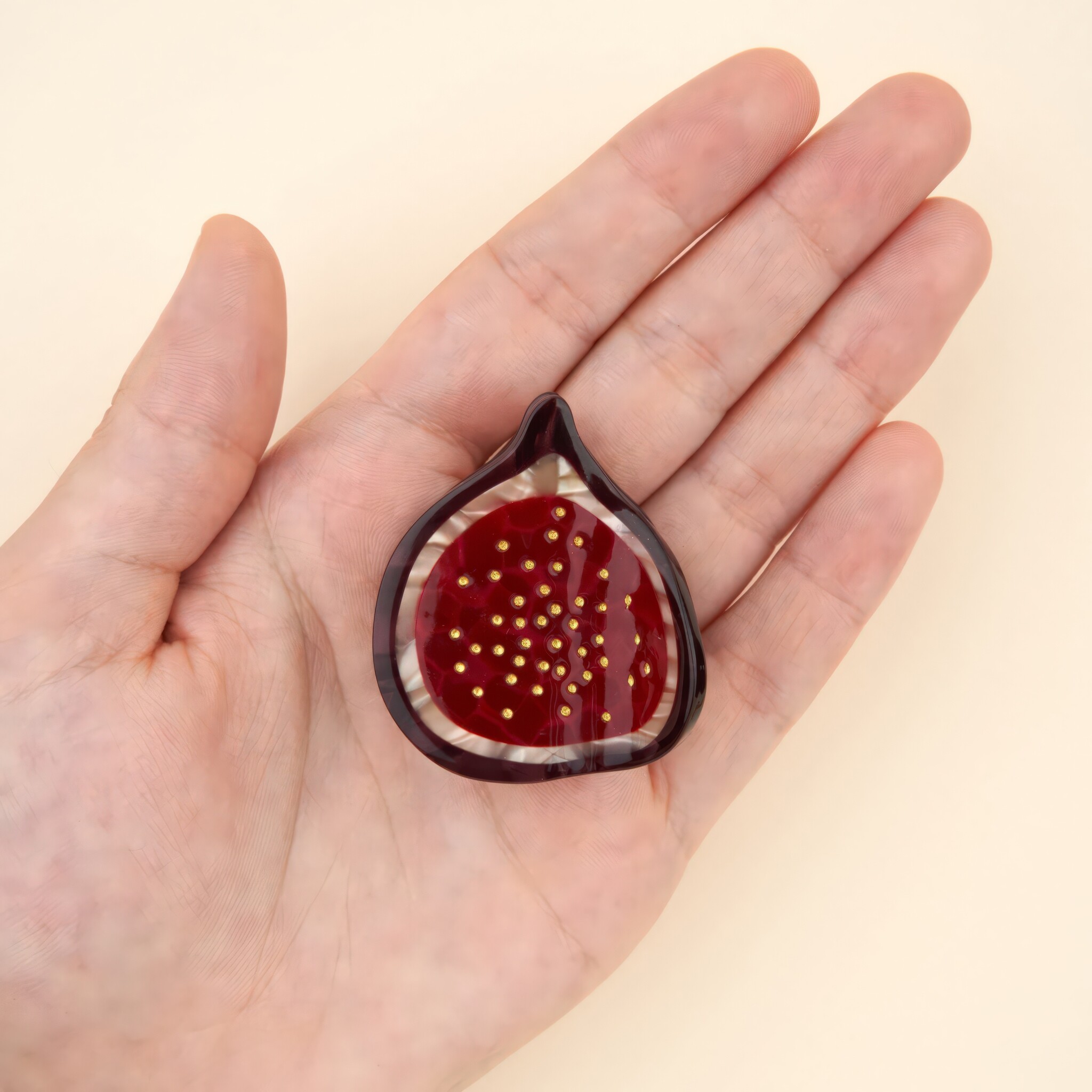 ♣ Fig Mini Hair Claw-3