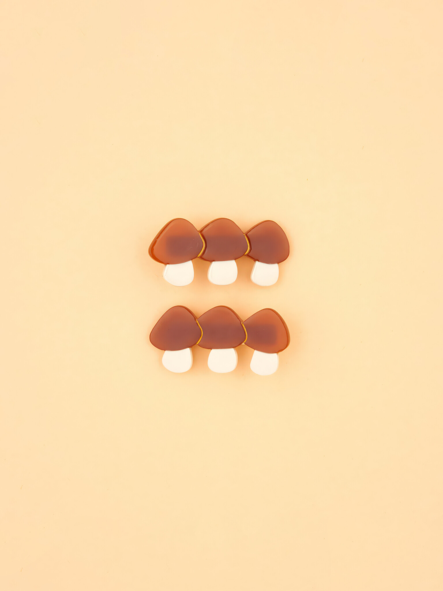 ♣ Bolete Mushrooms Hair Clips SET-1