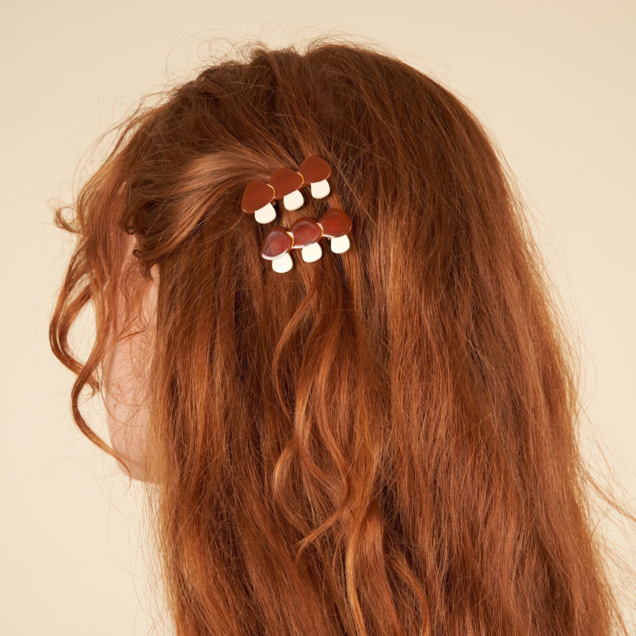 ♣ Bolete Mushrooms Hair Clips SET-2