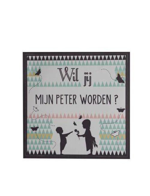 Minimou Minimou Sticker 'Wil jij mijn Peter Worden'?