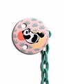 Suavinex Suavinex Fopspeenketting Anatomical Rond Panda Pink