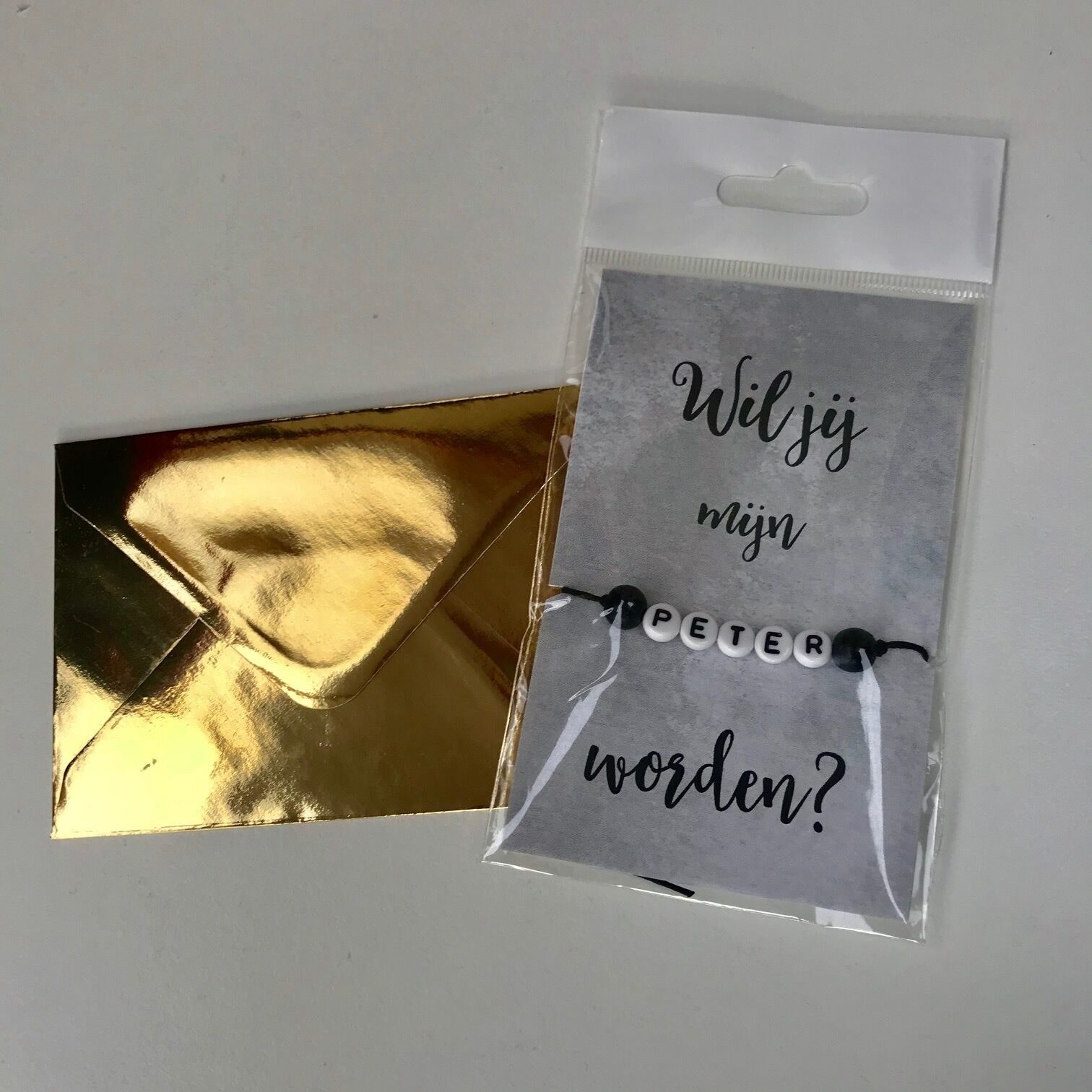 Minimou Armbandje 'Wil jij mijn peter