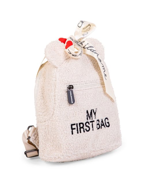 Childhome Childhome Kinderrugzak My First Bag - Teddy Ecru