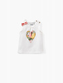 IKKS IKKS T-shirt Girls 'Army Of Flowers' Blanc Cassé