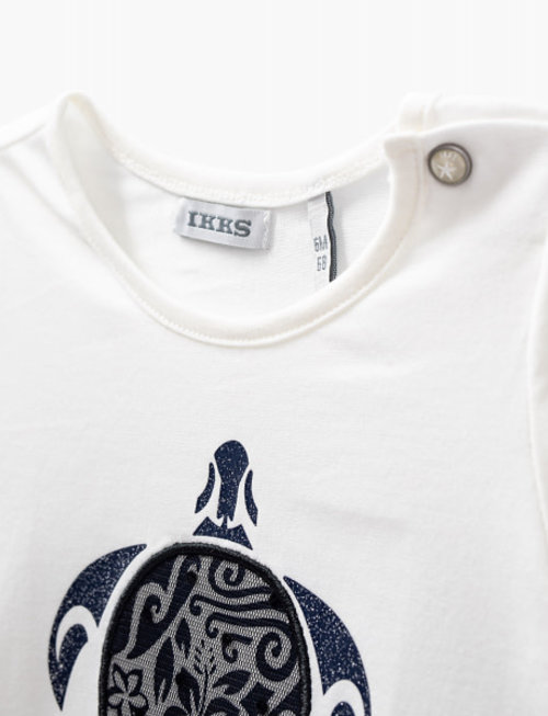 IKKS IKKS T-shirt Girls 'Love Of The Ocean' Blanc Cassé