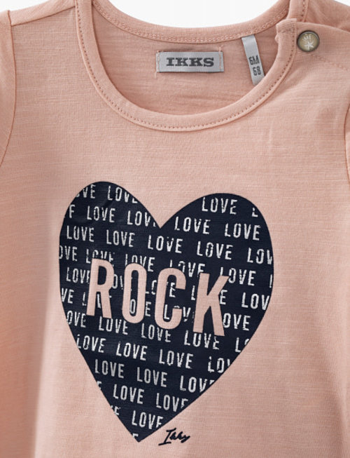 IKKS IKKS T-shirt Girls 'Love Of The Ocean' Rose Pâle