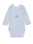 Petit Bateau Petit Bateau Body Milleraies-strepen Blauw Lange Mouw En Omslag