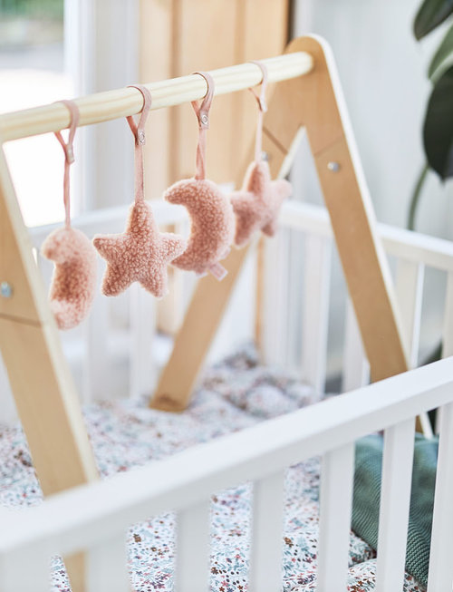 Jollein Jollein Babygym Speeltjes Moon Pale Pink - 4 Stuks