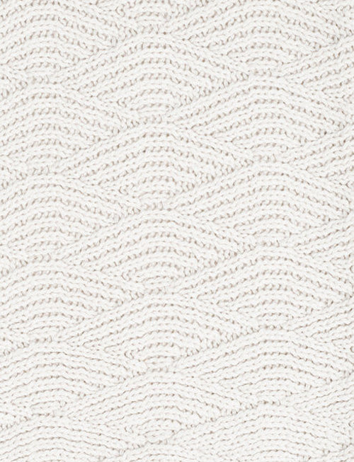 Jollein Jollein Deken Wieg River Knit White/Coral Fleece 75x100 cm