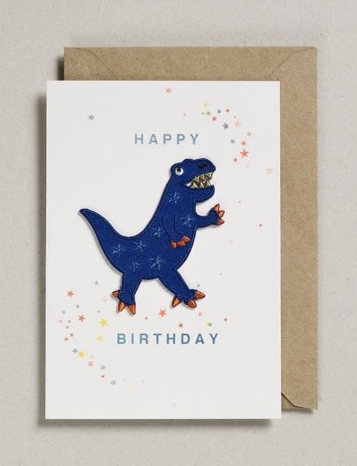 Petra Boase Petra Boase Wenskaart 'Happy Birthday' Dino Patch