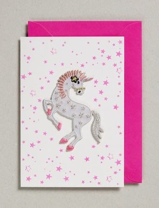 Petra Boase Petra Boase Wenskaart Unicorn Patch