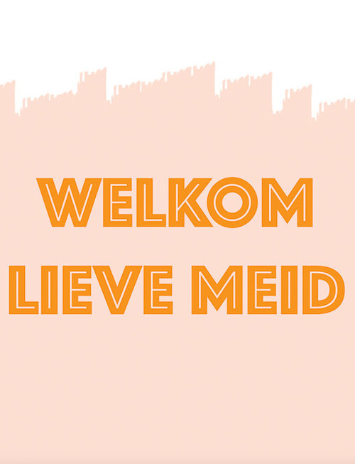 Minimou Minimou Wenskaart 'Welkom Lieve Meid'