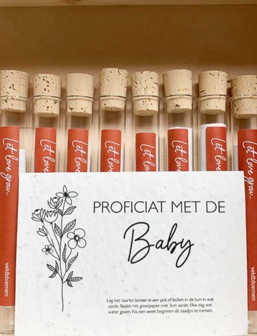 Minimou Minimou Bloeipapier ' Proficiat Met De Baby'