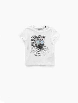 IKKS IKKS T-shirt Boys 'Army Of Flowers' Blanc Cassé