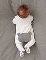 First First Combi Orso Jersey Teddybear White/ Grey