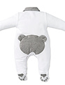 First First Combi Orso Jersey Teddybear White/ Grey